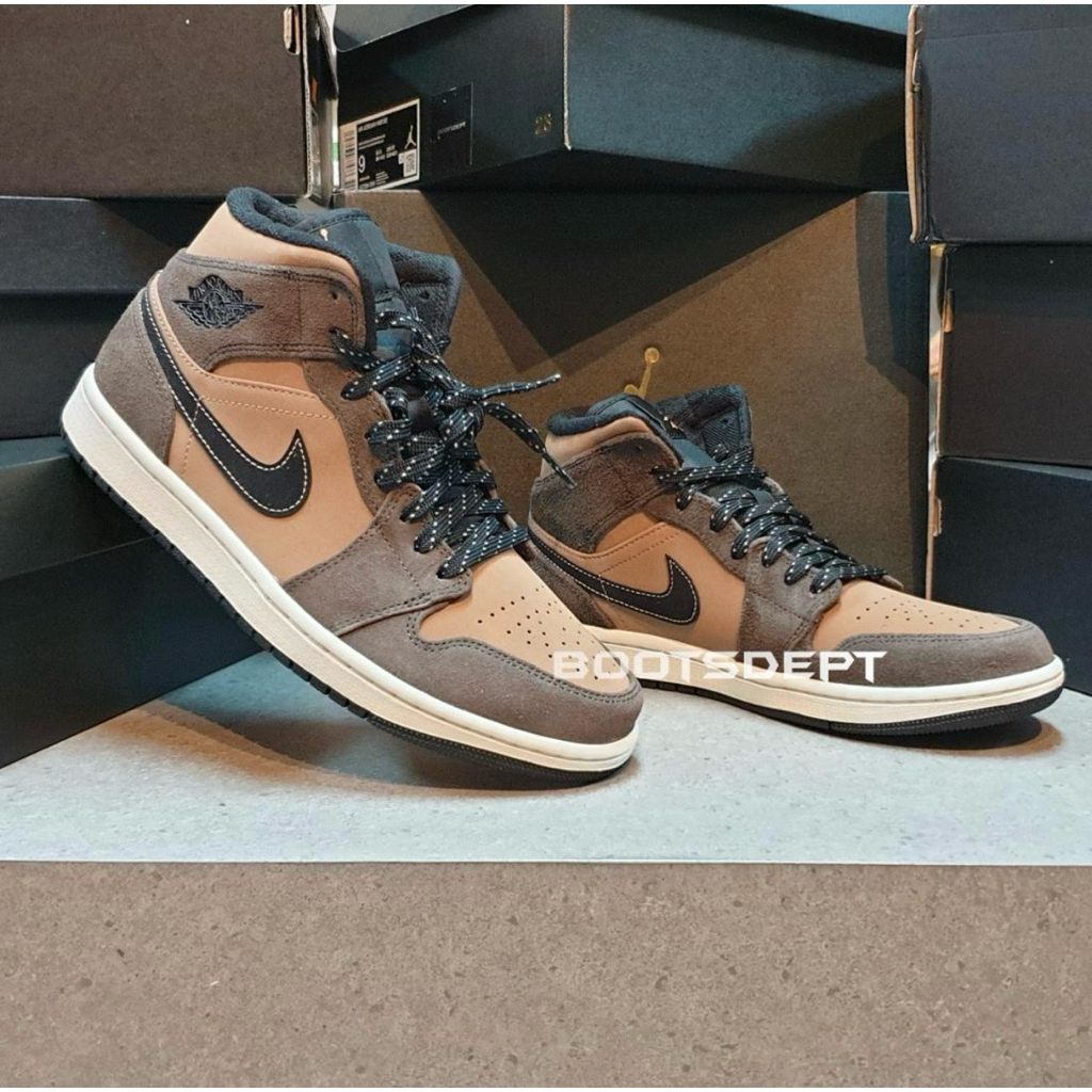 Air Jordan 1 Mid Dark Mocha Chocolate (100% Authentic)