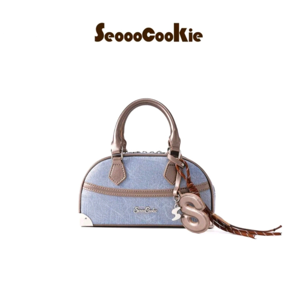 Seooocookie Tas Selempang Wanita Handbag Import Sling Bag Denim Terbaru Warna Biru SE25010