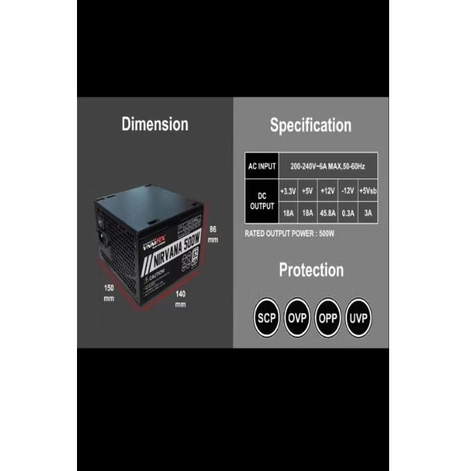 PSU VenomRX 500W