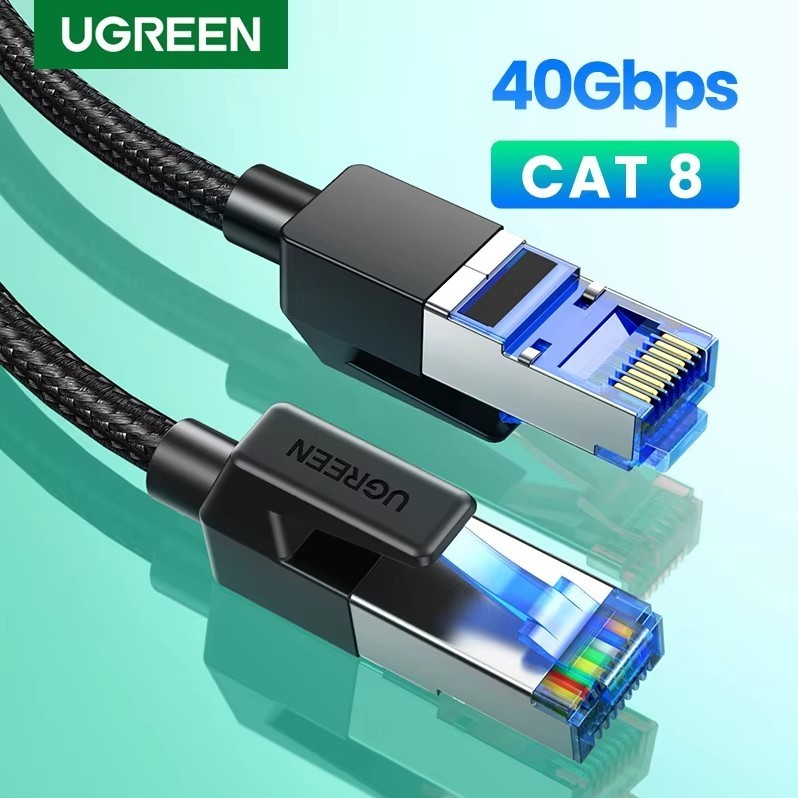 UGREEN Kabel LAN Cat 8 RJ45 Ethernet Internet LAN Network Modem 40Gbps For Laptop Komputer PS5
