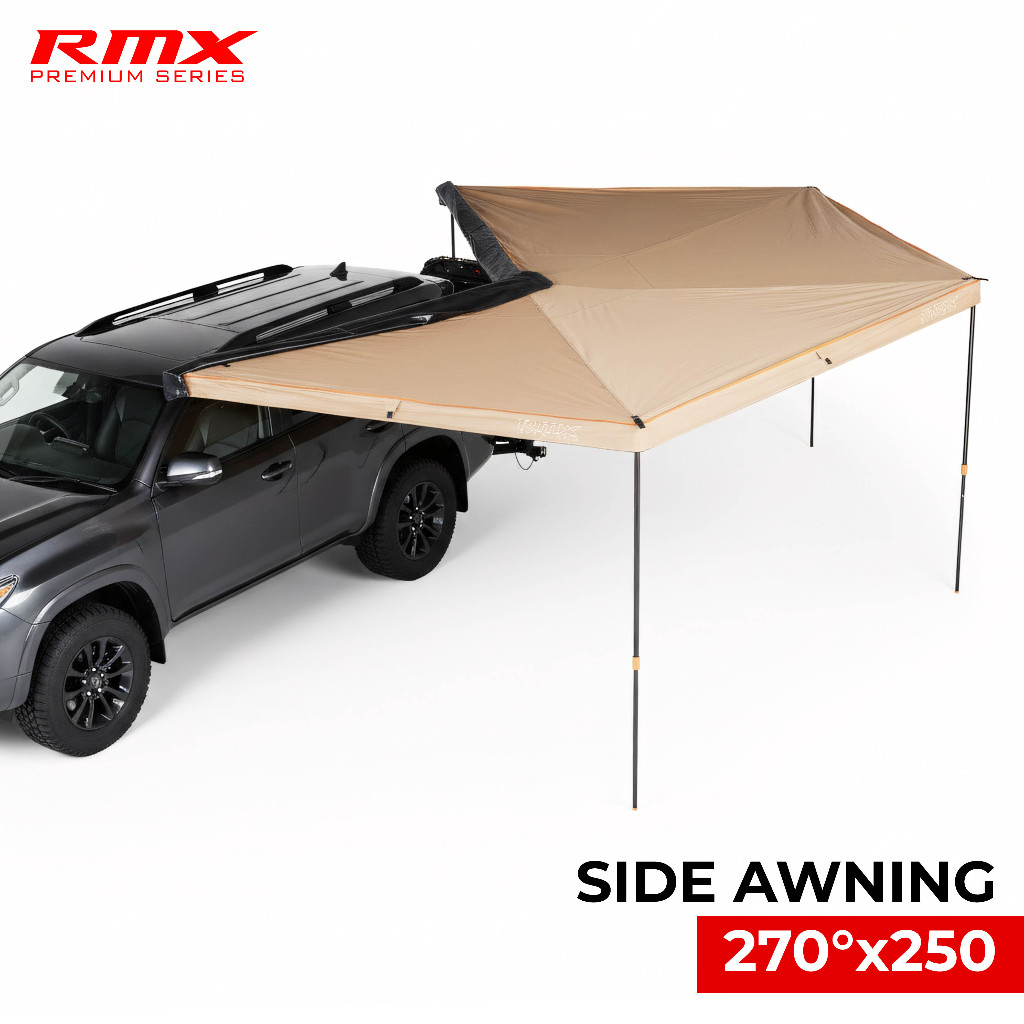 RMX Overland Awning / Tenda Samping Mobil Import Premium Waterproof UV50+ 270 Derjat