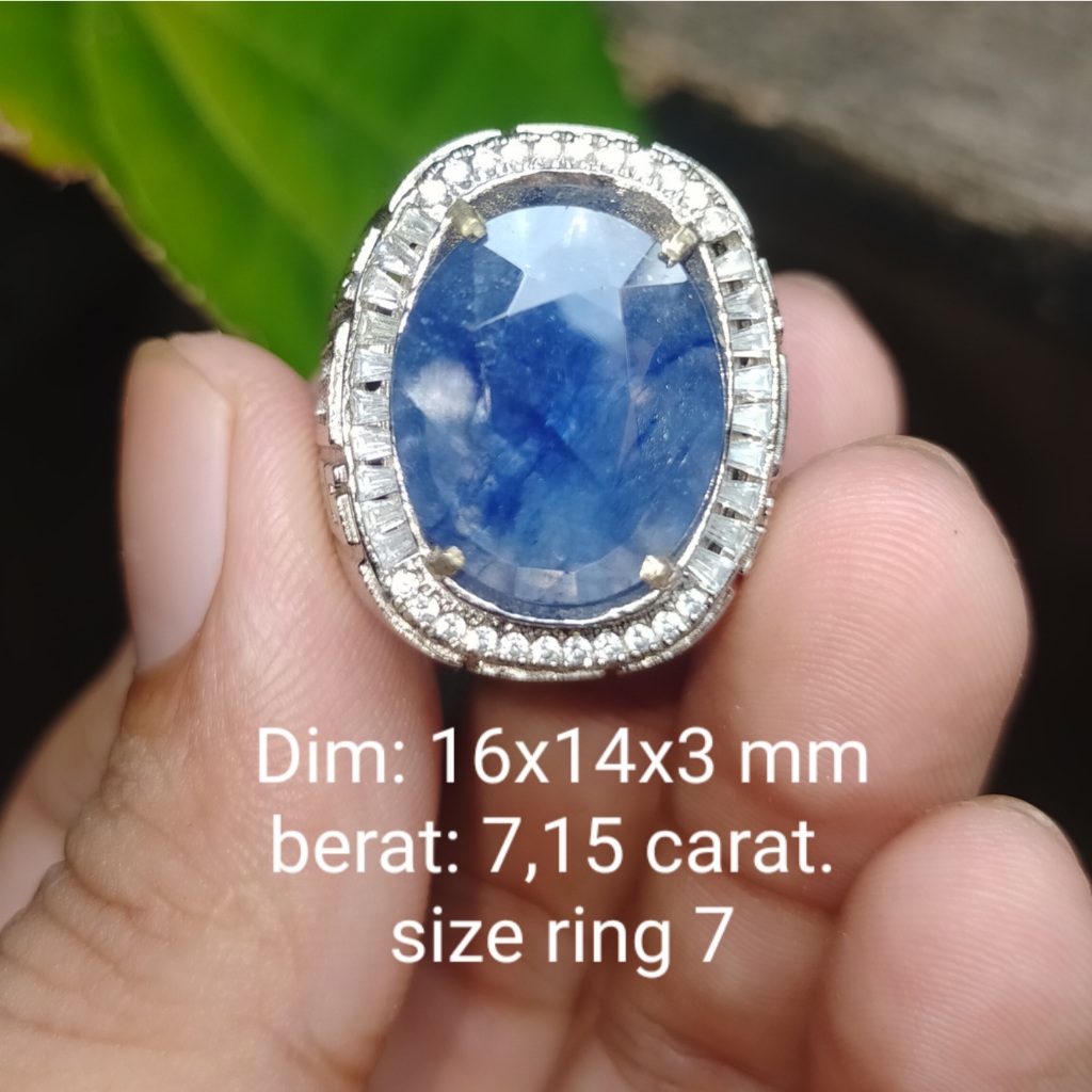 BATU BLUE SAFIR JUMBO ASLI NATURAL BAGUS AFRIKA cek batu lainnya yaman api wulung opal bacan permata