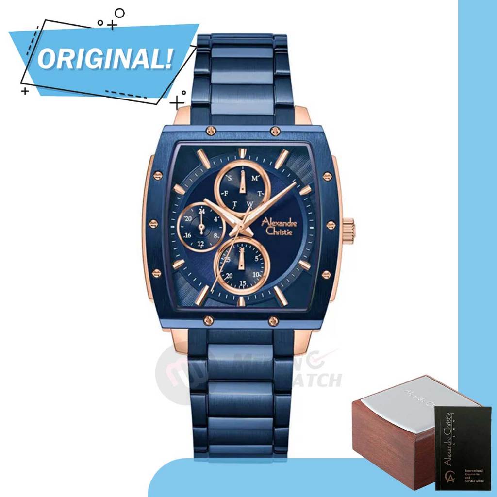 Jam Tangan Wanita Analog Alexandre Christie 6376BF AC6376 AC 6376 BF 6376 BFBURBU Original Garansi R