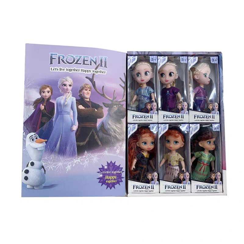 [Edu] Boneka Frozen Anak Isi 6 pcs Lucu 6 inch & 4,5 inch