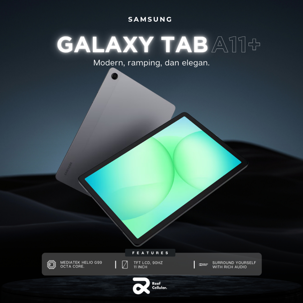 Samsung Galaxy Tab A11+ Wifi 6/128GB - New / Garansi Resmi / Galaxy Tab A11 Plus