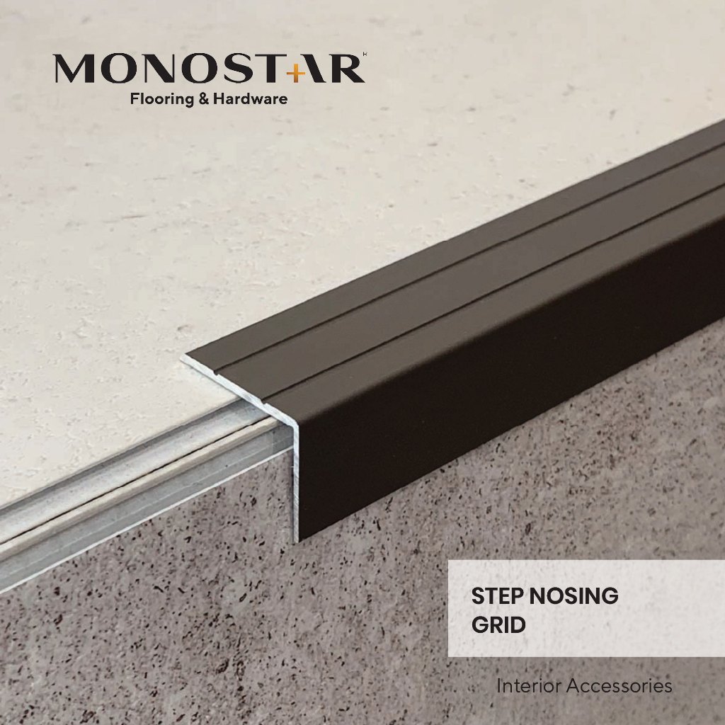 STEP NOSING GRID – AKSESORIS TANGGA VARIASI MATT LANTAI SPC
