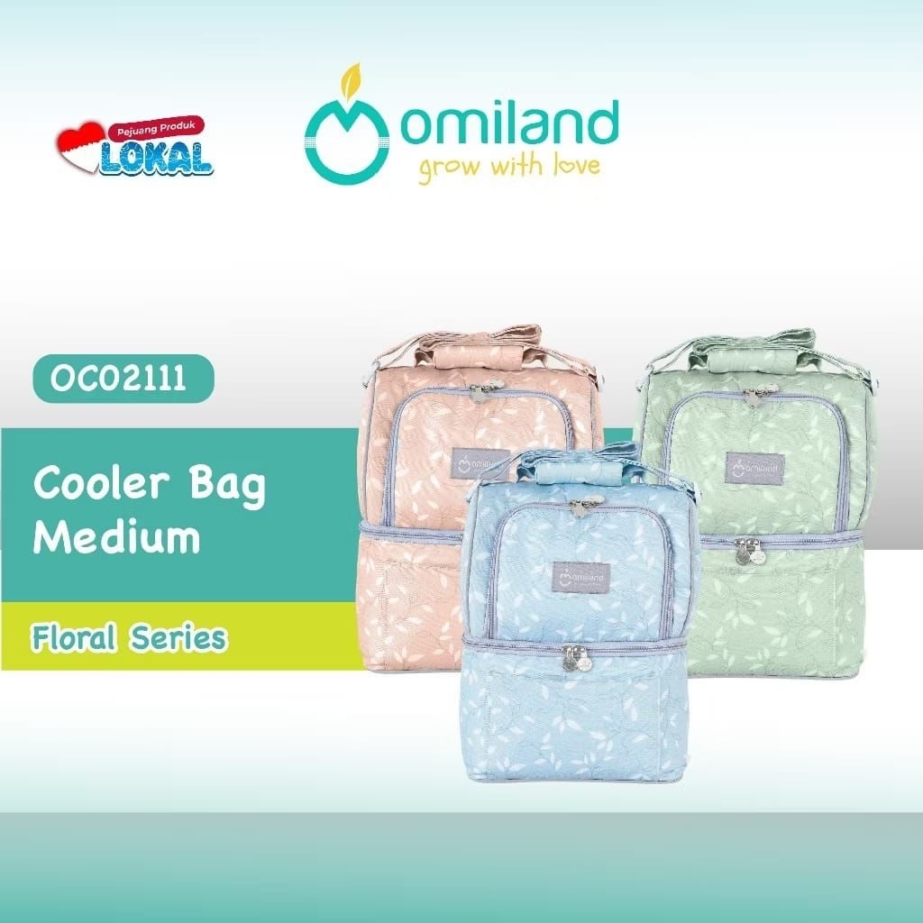 Omiland Cooler Bag Medium Kecil Free Ice Gel | Cooler Bag Asi | Coolerbag Ibu Menyusui Omiland