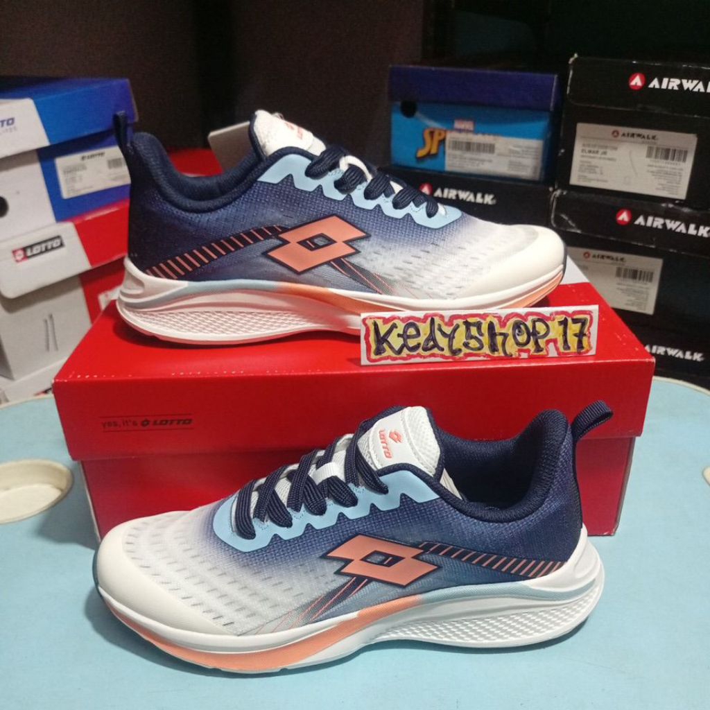 Sepatu Olahraga Lotto Esteban Navy Original Resmi sport station.