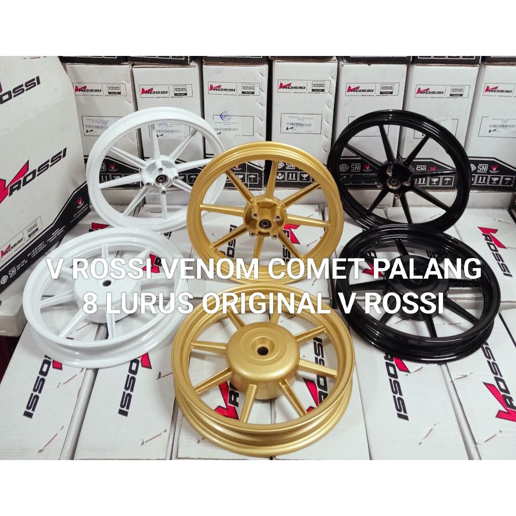VELG PELAK RACING V ROSSI COMET PALANG 8 BEAT SCOOPY VARIO 125/150 GENIO BEAT FI SCOOPY FI BEAT DELU