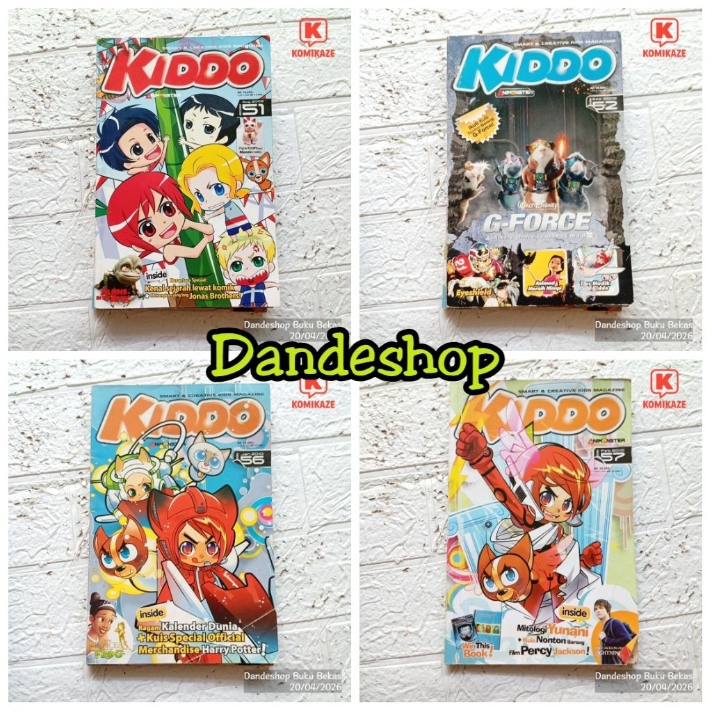 Majalah Anak KIDDO by Animonster - Smart & Creative Kidz Magazine Bekas Preloved