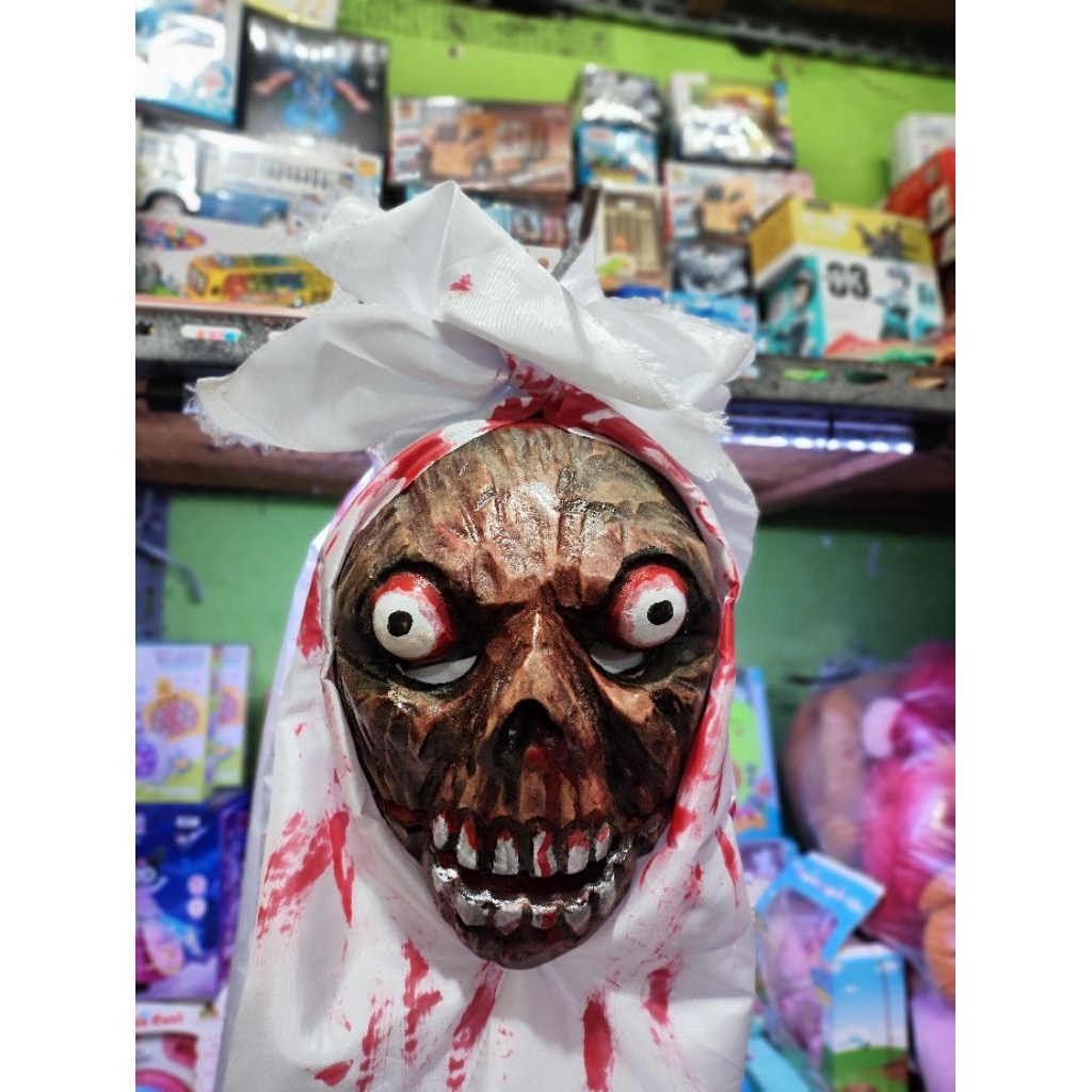 Topeng Pocong Viral / Topeng Pocong Seram / Topeng Pocong Hantu