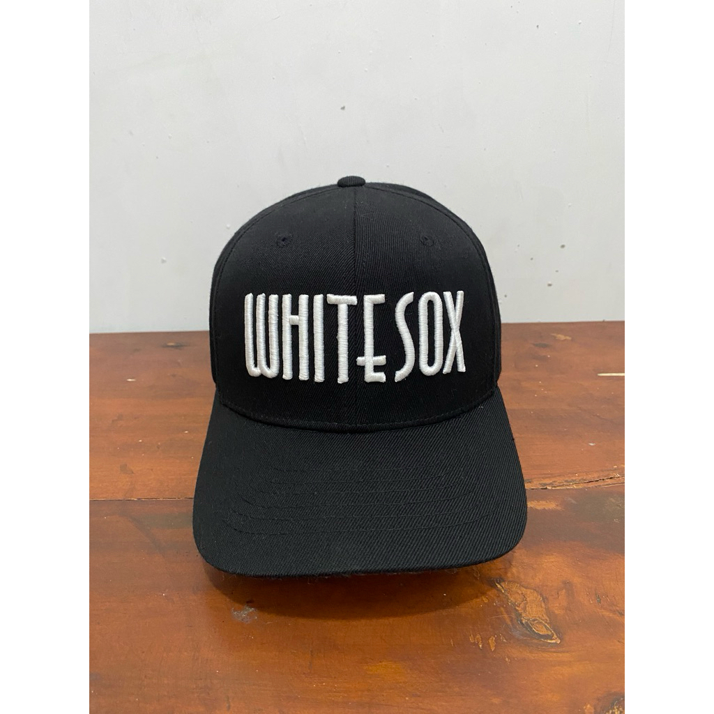 TOPI FLEXFIT MLB WHITESOX FONT