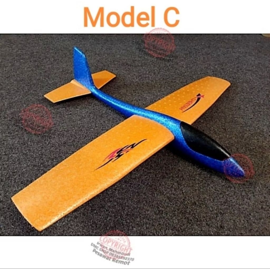 KIT Glider Lempar WS80cm RC Pesawat