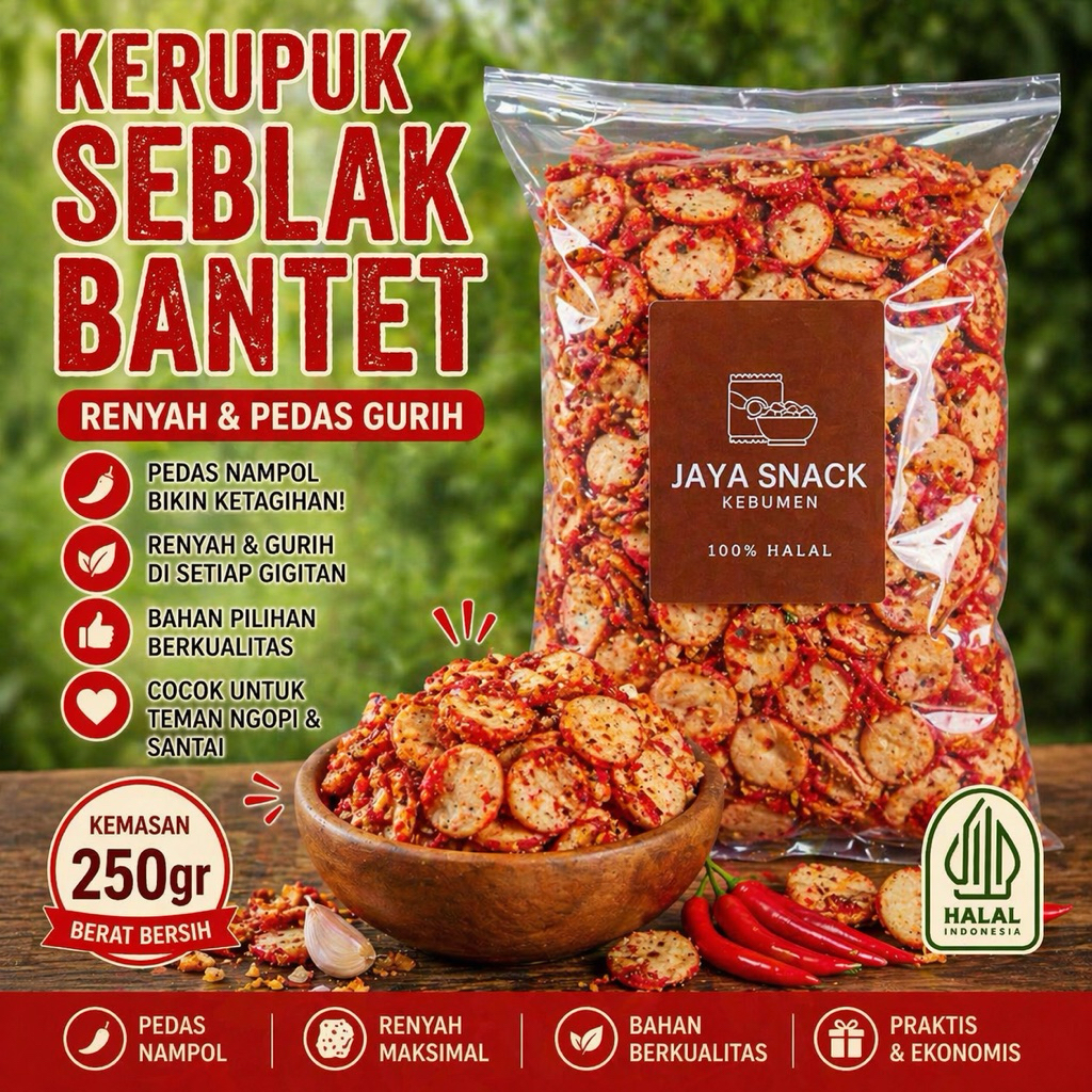 Krupuk seblak kering 250gr pedas daun jeruk/krupuk seblak viral/krupuk seblak