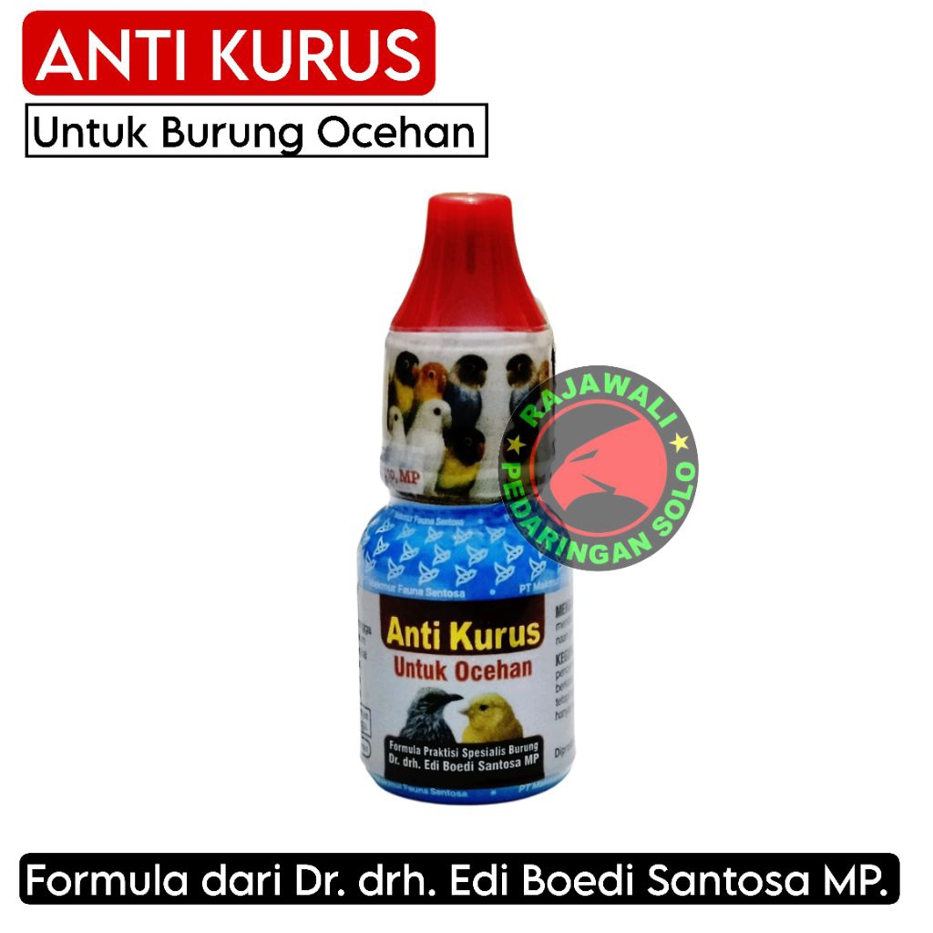 Anti Kurus Burung Ocehan drh. Edi Boedi Santosa - Obat Burung Kurus Kenari murai pleci konin Sogon c