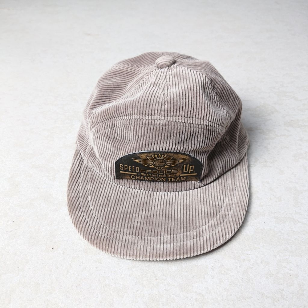 Topi Vintage Corduroy 5 Panel Fablice Pria Wanita Second Bekas