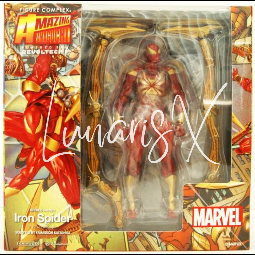 Revoltech Kaiyodo Amazing Yamaguchi Red Iron Spider Man Spider-Man Action Figure