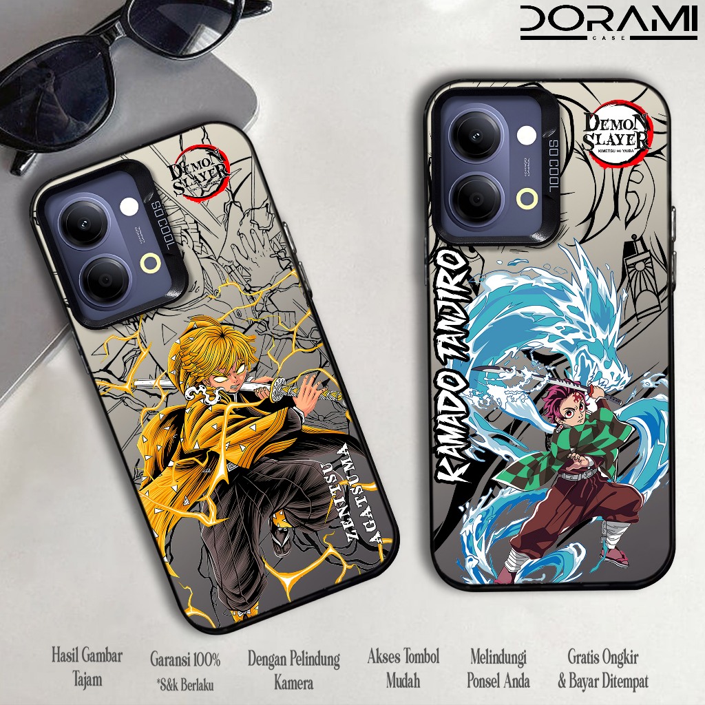Case VIVO Y05 ( demon slayer ) Softcase Hybrid IMD Plate Polycarbonate Hologram Premium So Cool - Ca