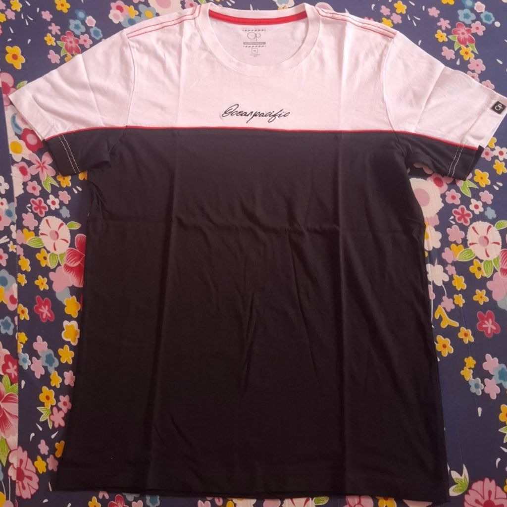 Kaos T-shirt Ocean Pacific OP 2 Tone Original Pria Bekas Preloved Second