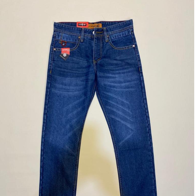Licasio - Celana Jeans Pria Panjang Variasi Wisker Regulerfit