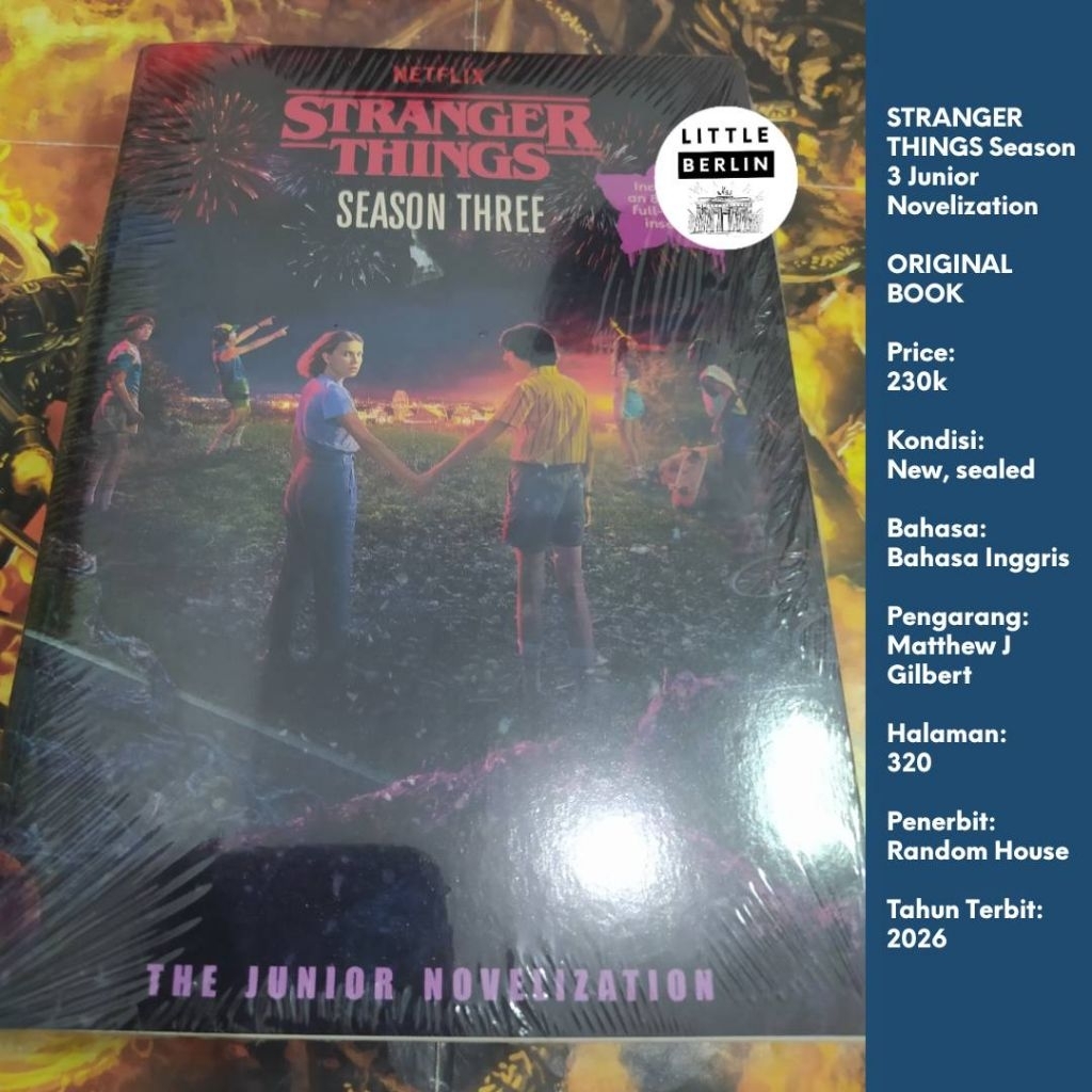 ORIGINAL Novel STRANGER THINGS Season Three Junior Novelization (English) Novel Netflix Stranger Thi