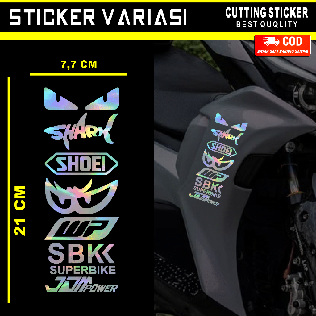 (PROMO COD) STICKER CUTTING PACK HOLOGRAM | STICKER RACING PACK