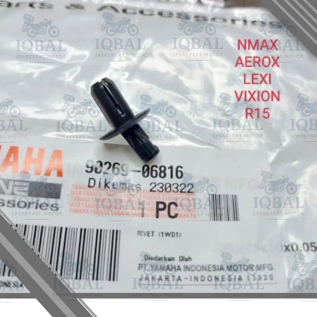 Klip Plastik Rivet Baut Plastik NMAX Vixion Aerox