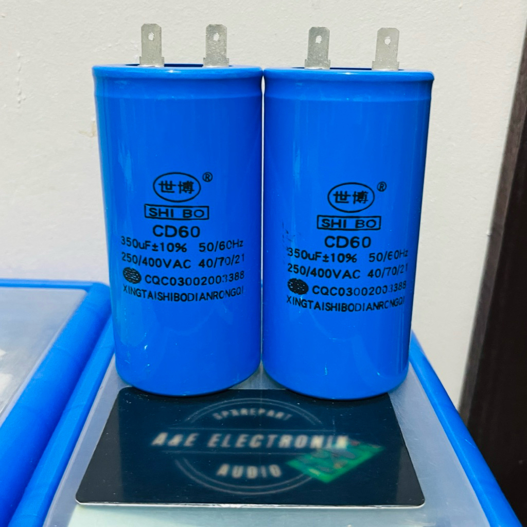 Capasitor mesin starting 350uf 250/400v / Kapasitor mesin 350uf 250v / Capasitor mesin 350uf 400v CD