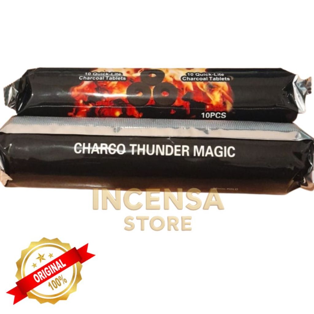 Arang Dupa & Shisha/Hookah| Super Tahan Lama |Charcoal Thunder Magic Premium