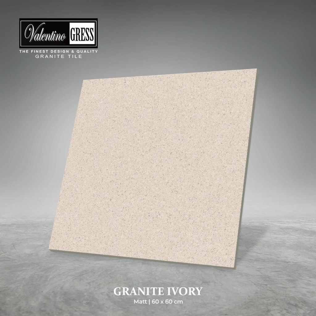 Granite Lantai 60X60 | Granite Ivory | Valentino Gress | Matt