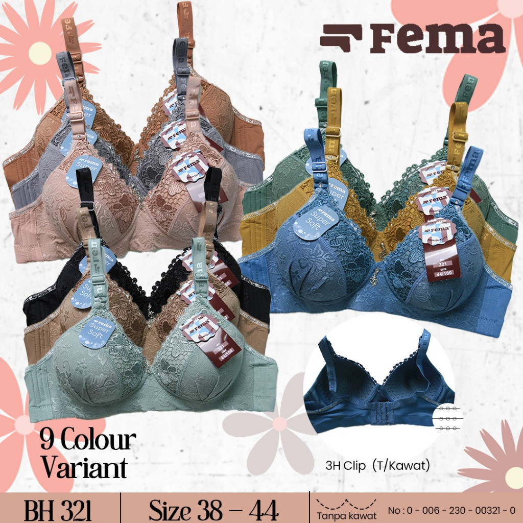 BRA BH FEMA EMBOS RENDA 321 7322 8611 1884 6116 7509 CUP B BUSA SEDANG HAK 3
