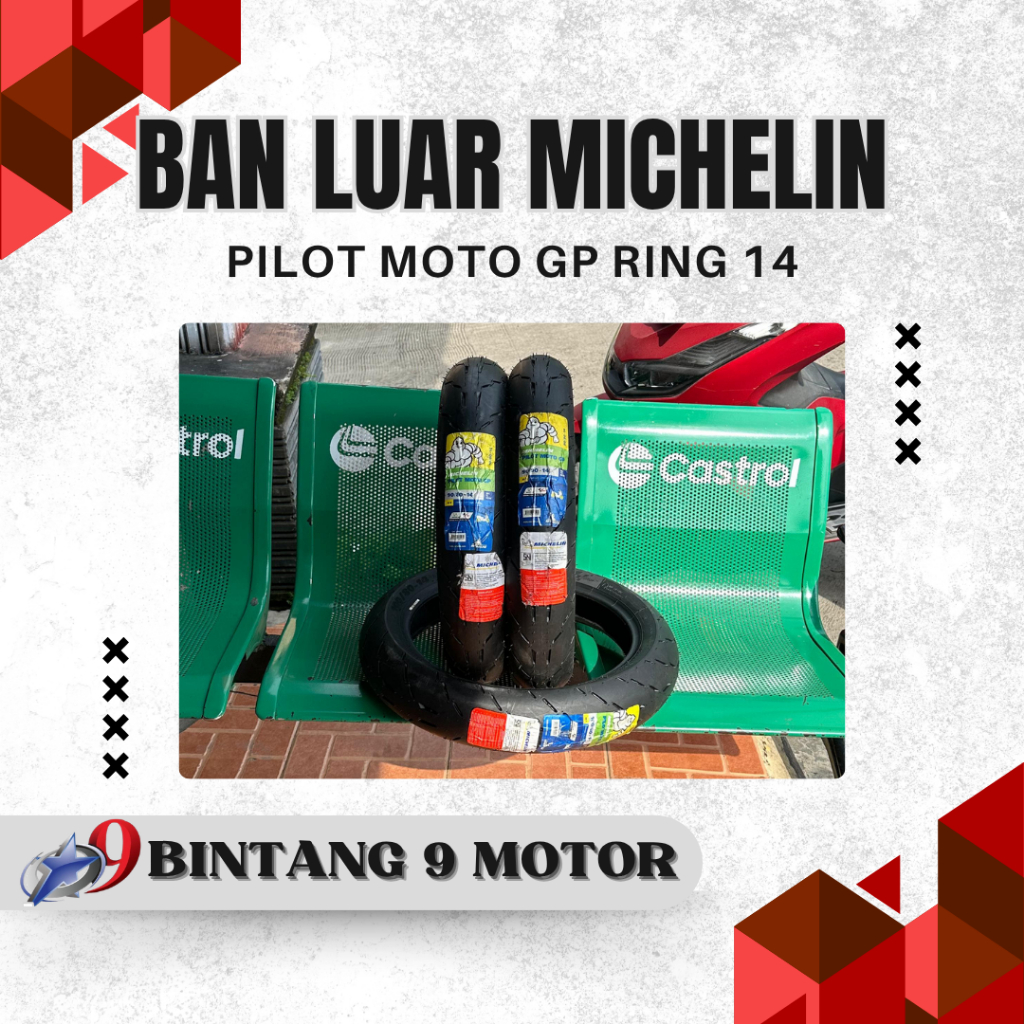 BAN LUAR MICHELIN PILOT MOTO GP RING 14-BINTANG SEMBILAN MOTOR