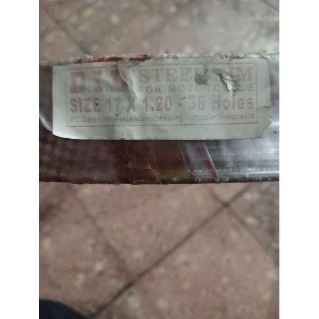 pelg velg DID baru 17 x 1.20