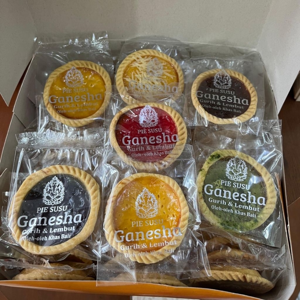 pie susu Ganesha isi 50 mix rasa pie susu enak pie susu halal pie susu bali oleh oleh bali