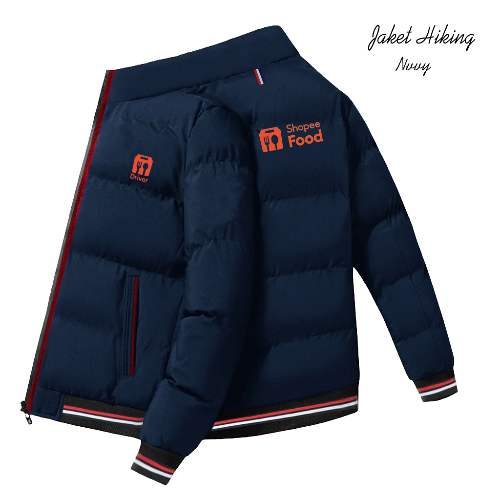 Jaket Shopee_Food Jaket Bomber Pengendara Motor ShopeeFood Jaket Parasut Teball Anti Air & Dingin Bi
