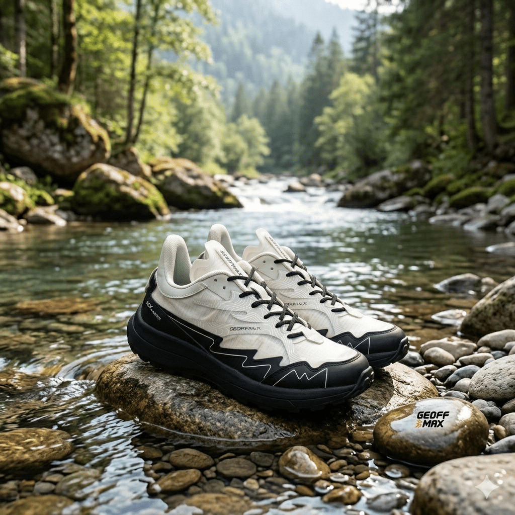 Sepatu Trail Running Geoff Max MX Faster - Ripstop, Synth Leather, Outsole Agresif