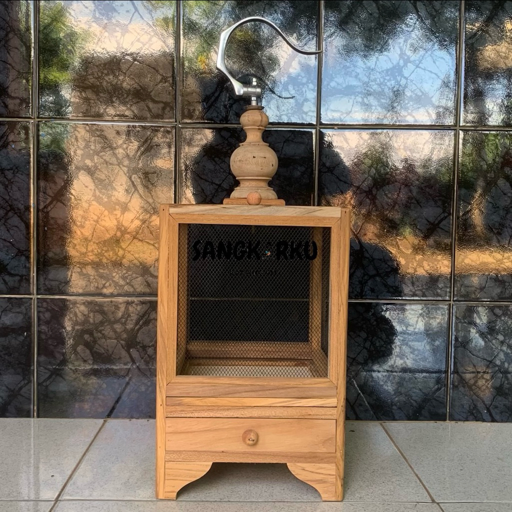 KANDANG JANGKRIK KAYU JATI FULLSET