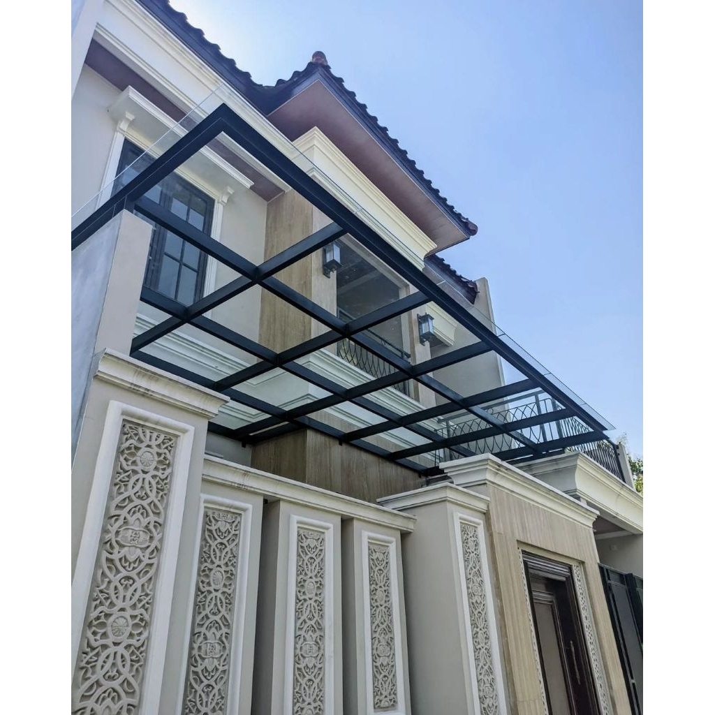 Kanopi Kaca Minimalis Modern