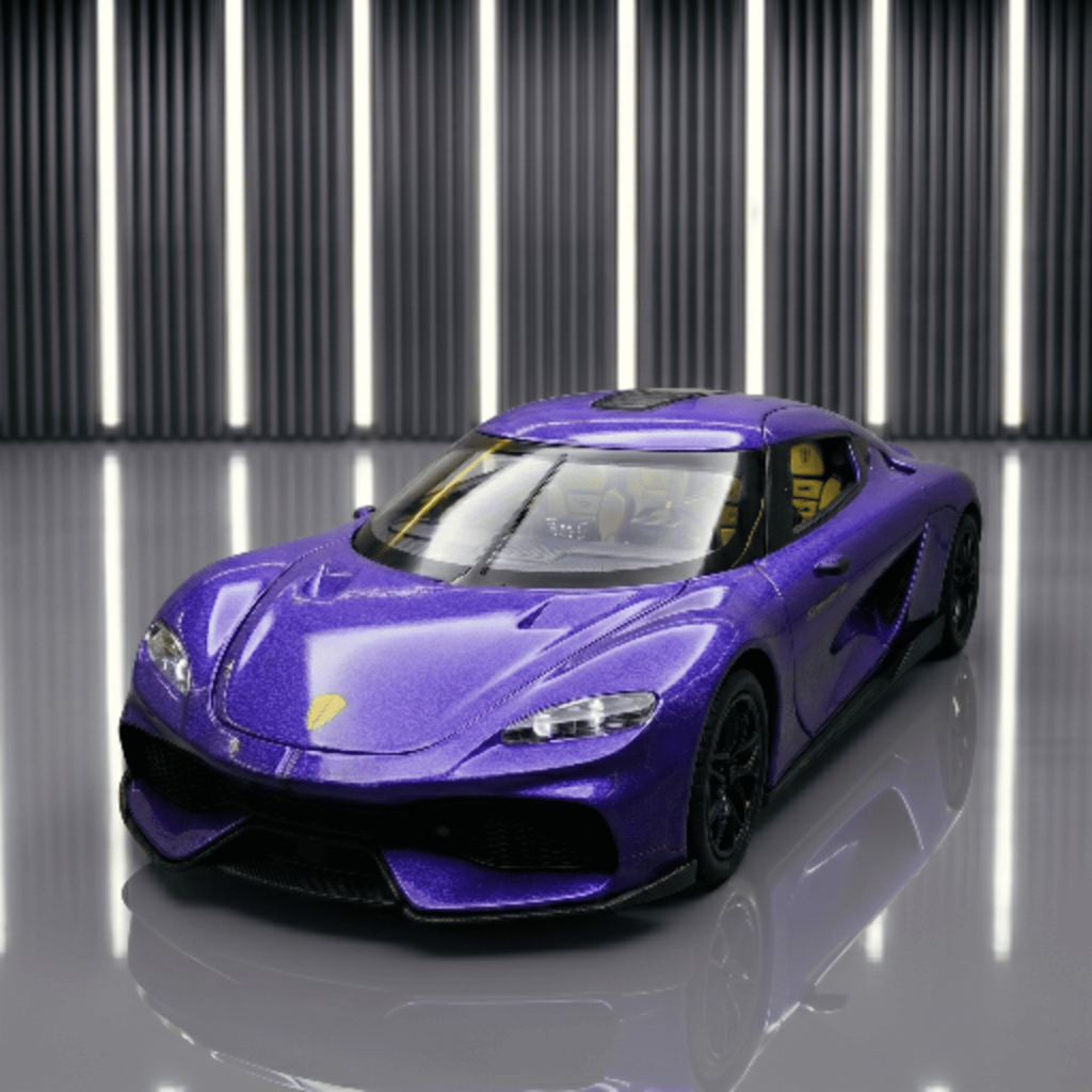 Diecast Koenigsegg Gemera 1:32 Mobil  Alloy Model - Lampu Suara & Pullback - Miniatur Kado Koleksi