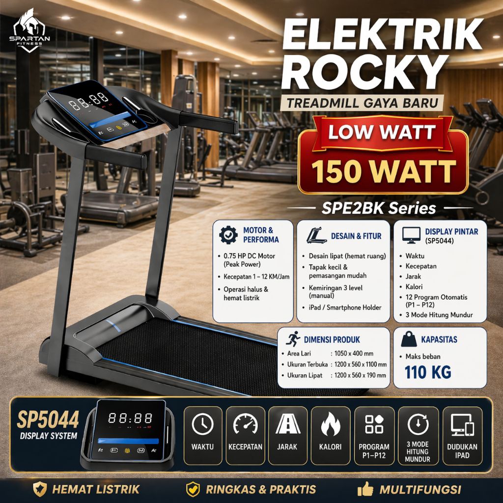 Treadmill Elektrik Legacy Elford Low watt Electric