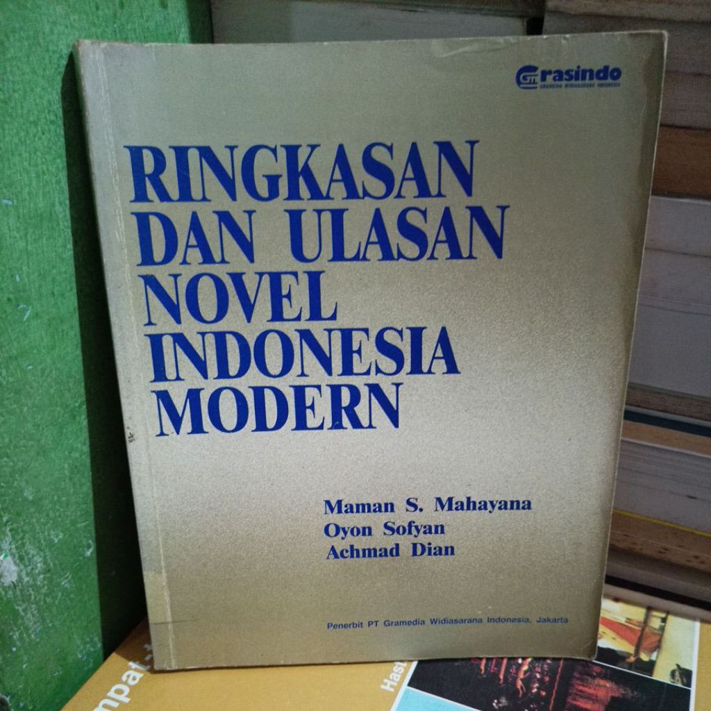 Buku ringkasan dan ulasan novel Indonesia modern by Maman S Mahayana