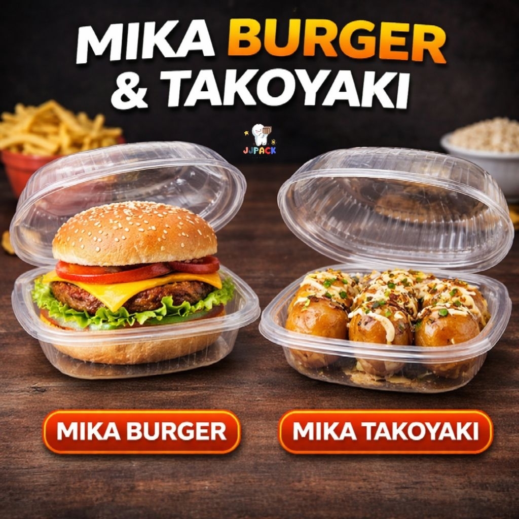 [JJP] mika burger / mika takoyaki / mika telur asin / mika bulat