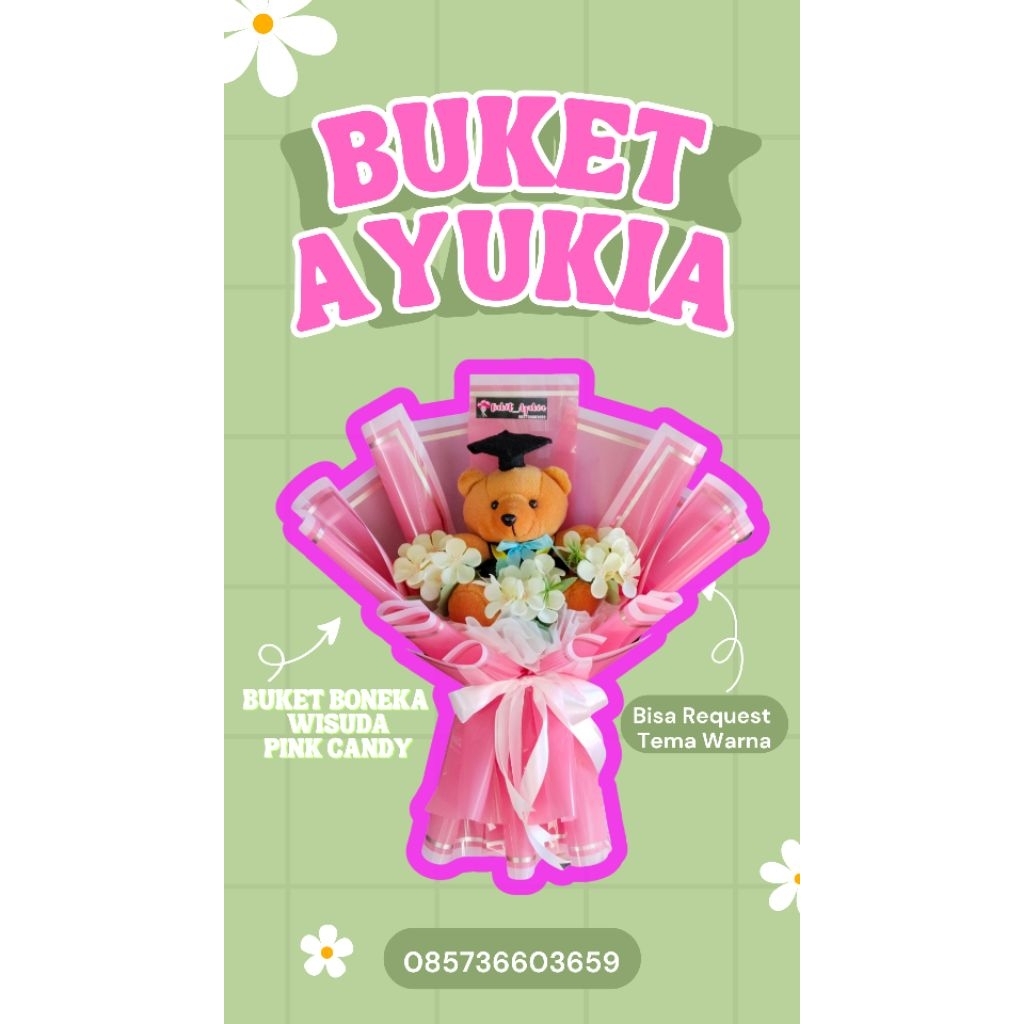 Buket boneka wisuda // buket wisuda // buket murah wisuda //buket wisuda cantik