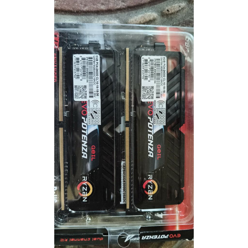 Ram Geil Evo Potenza 8x2 16GB DDR 4 3000Mhz