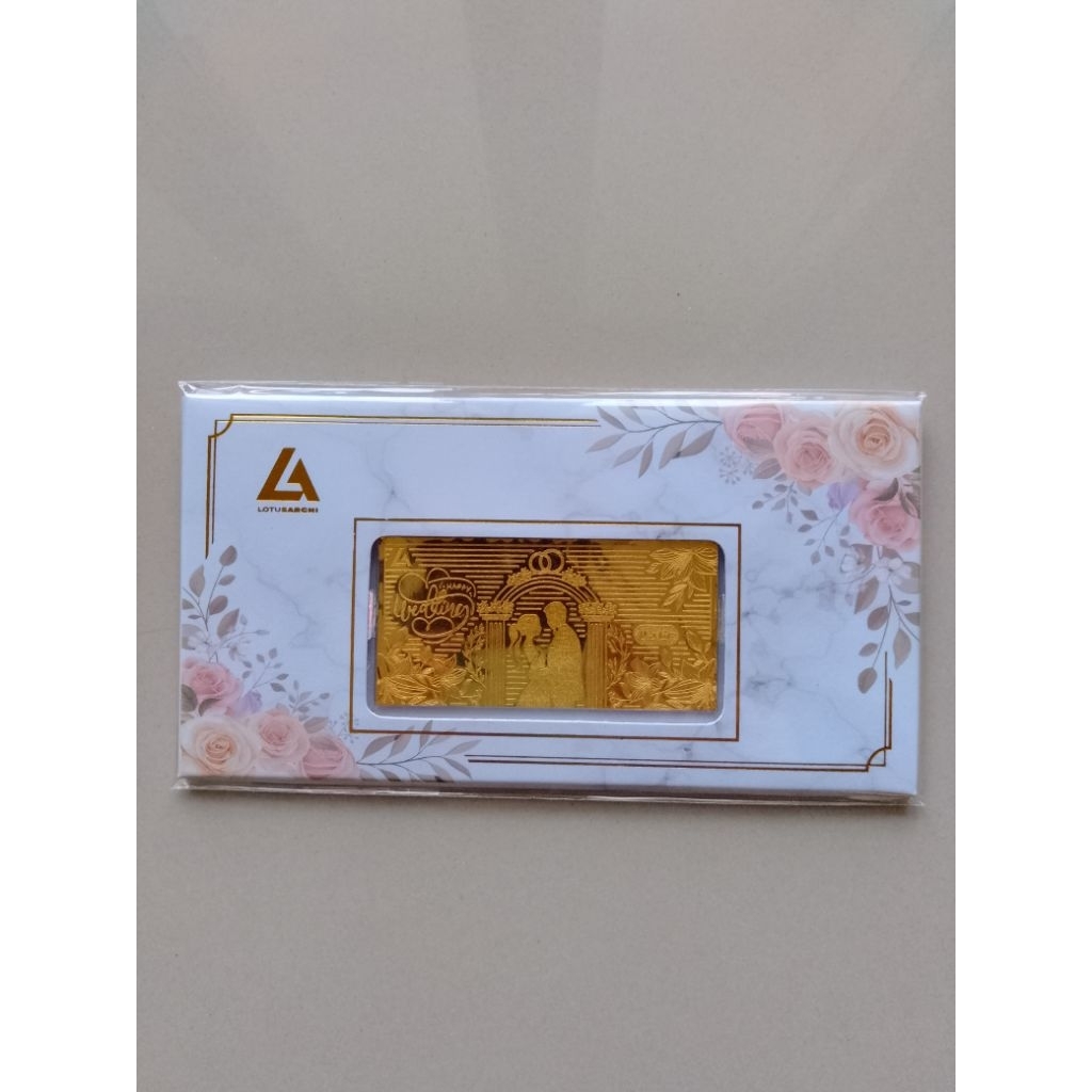Lotus Archi Paper Gold Happy Wedding 0.5 gram