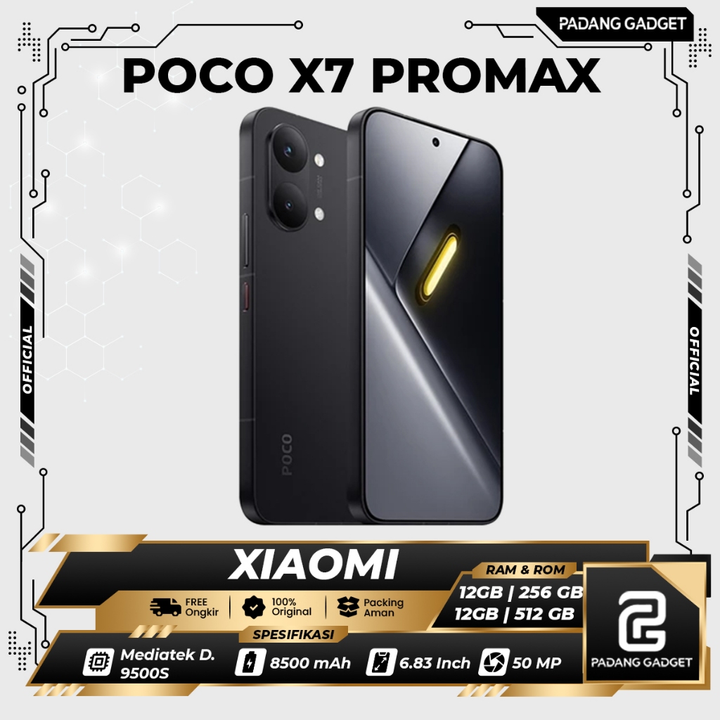 Xiaomi Poco X8 Pro Max 5G 12/256 & 12/512 GB | HP GAMING Dimensity 9300s | GARANSI RESMI INDONESIA |