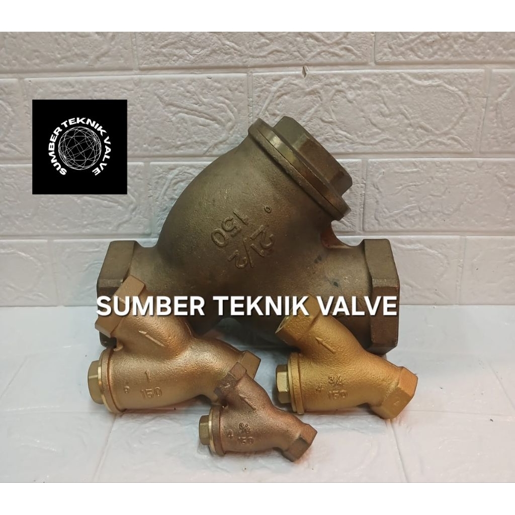 Y Strainer KITZ 2"Inch Kuningan Asli 100%