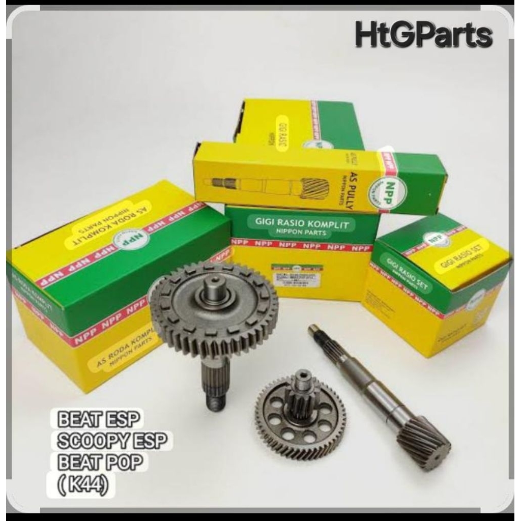 Gear Rasio Komplit NPP Beat k44,Scoopy k44
