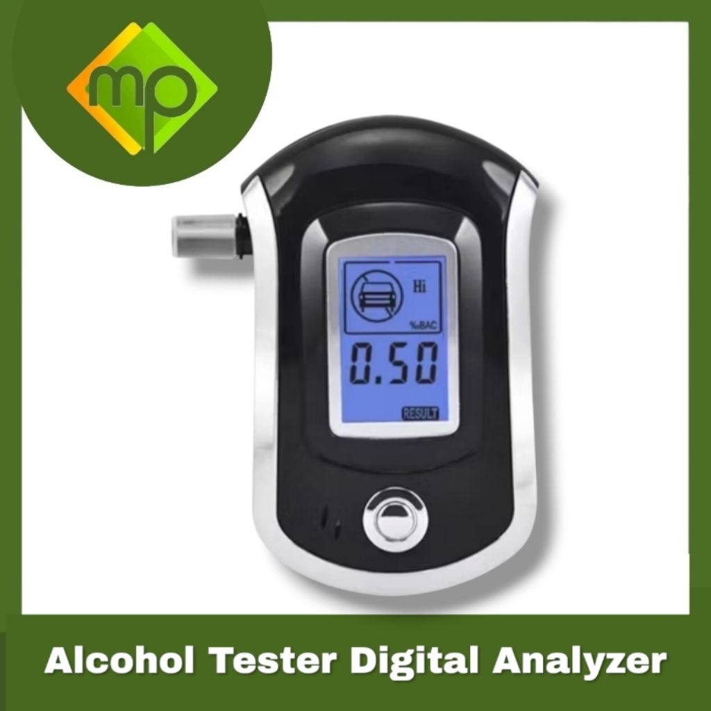 Alkohol Tester Digital Analyzer  Alat Ukur Kadar Alkohol Dalam Tubuh AT6000