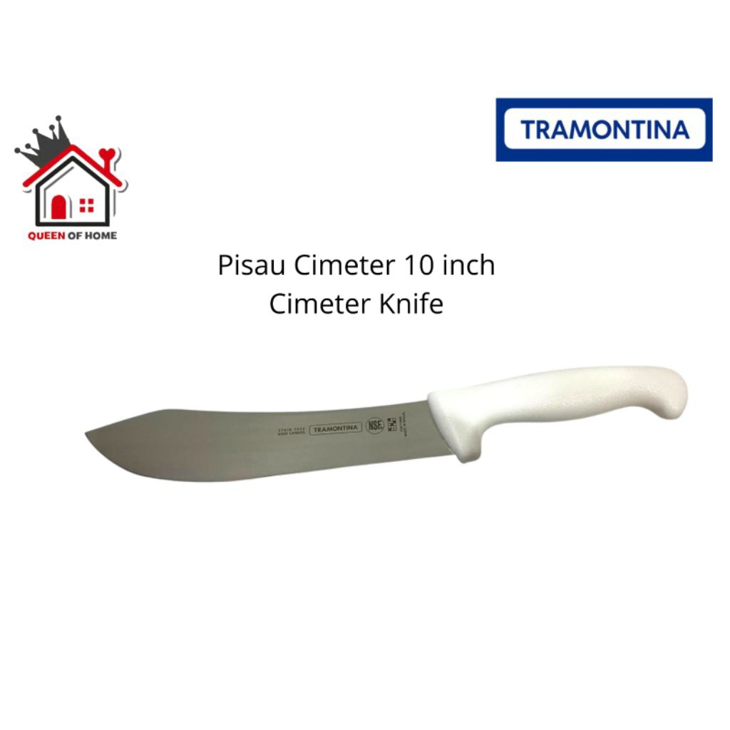 Pisau Cimeter Tramontina 10" Cimeter Knife Butcher Knife Profissional Master
